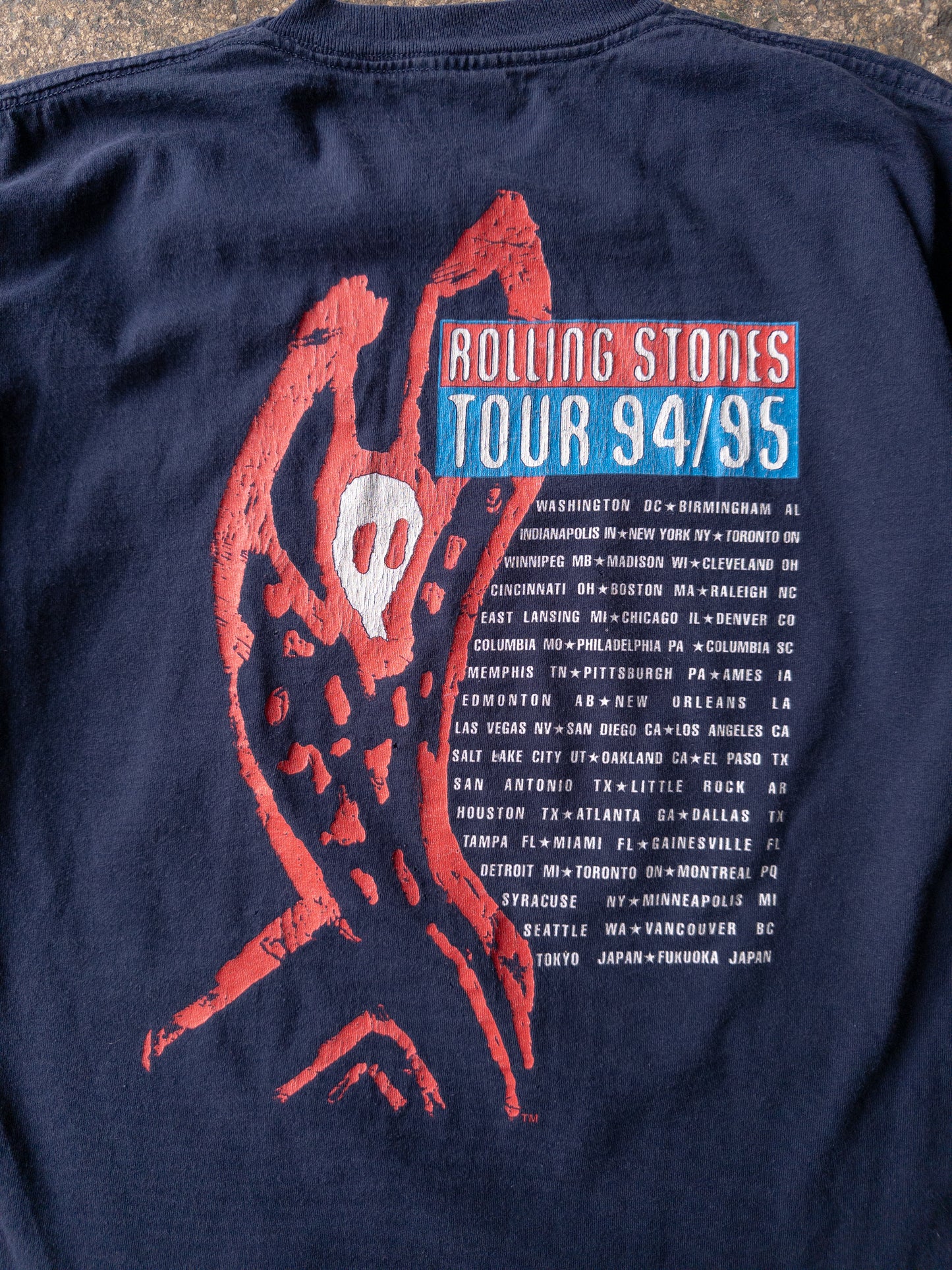 Vintage 90s Rolling Stones Voodoo Lounge Band Tee - Large