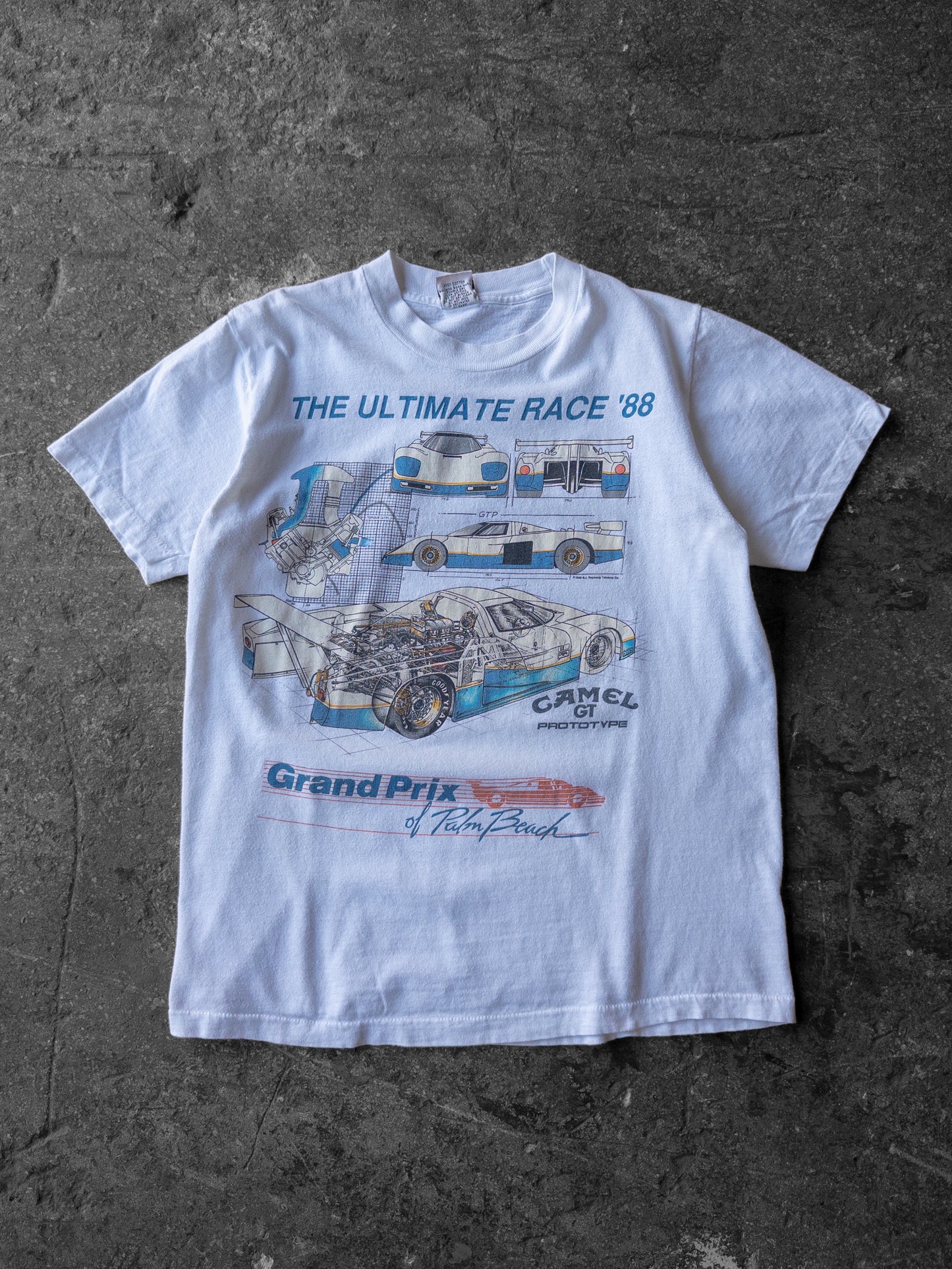 Vintage 80s Grand Prix Camel GT Tee - Medium