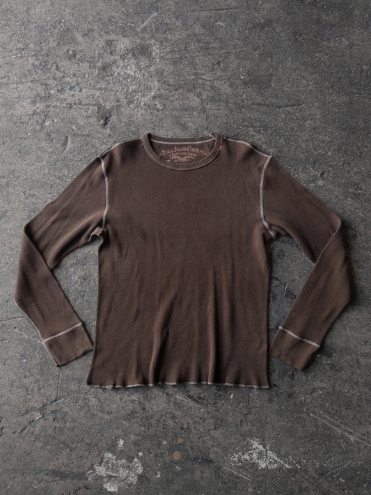 Vintage 2000s Polo Jeans Ralph Lauren Brown Thermal - XL