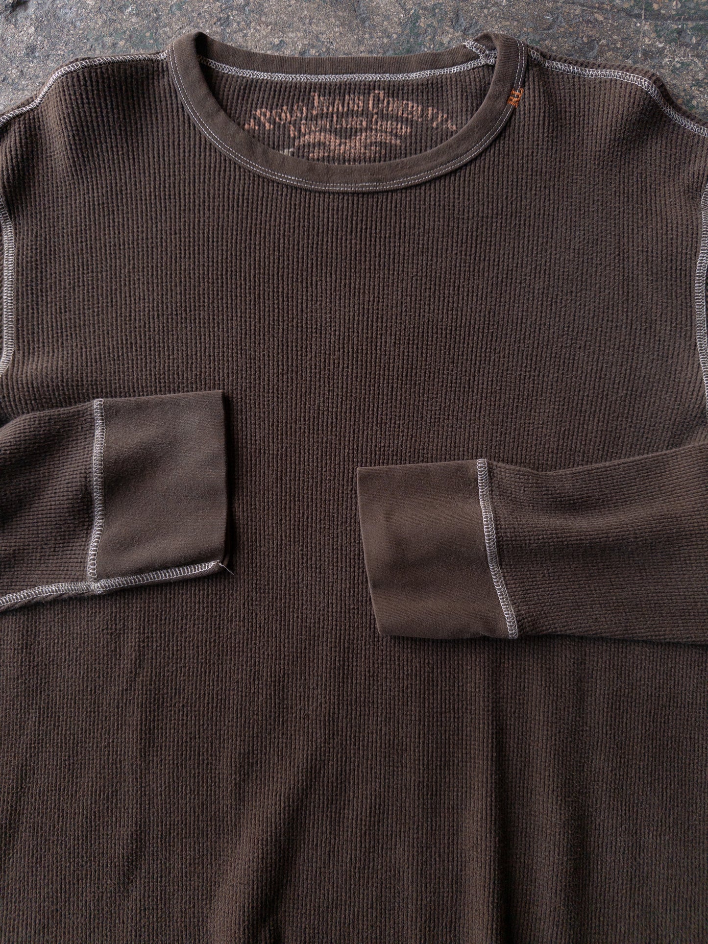 Vintage 2000s Polo Jeans Ralph Lauren Brown Thermal - XL