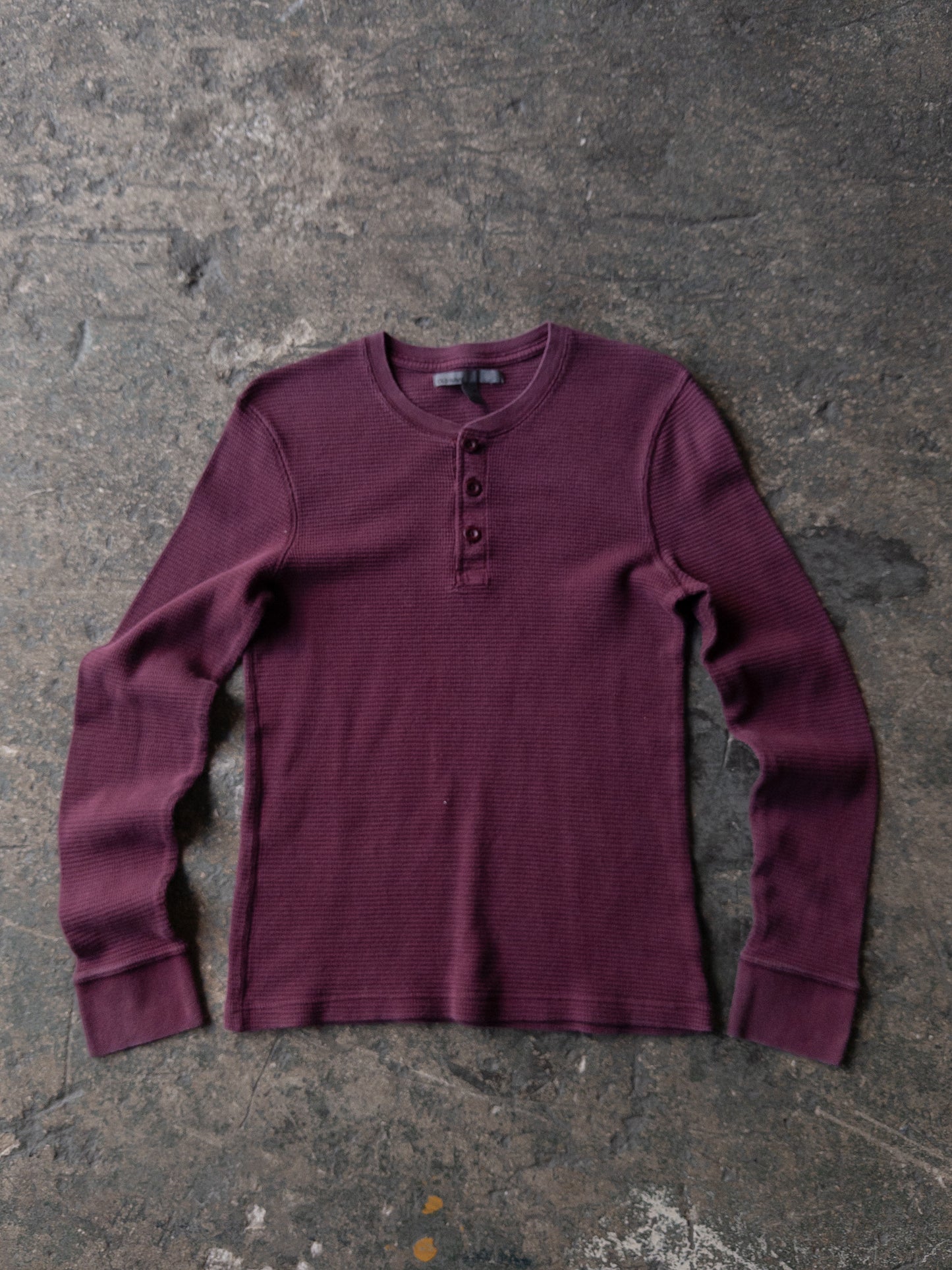 Vintage 2000s Old Navy Burgundy Thermal - Medium