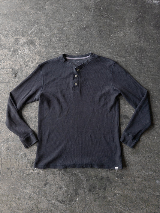 Vintage 2000s Faded Black Thermal - Large