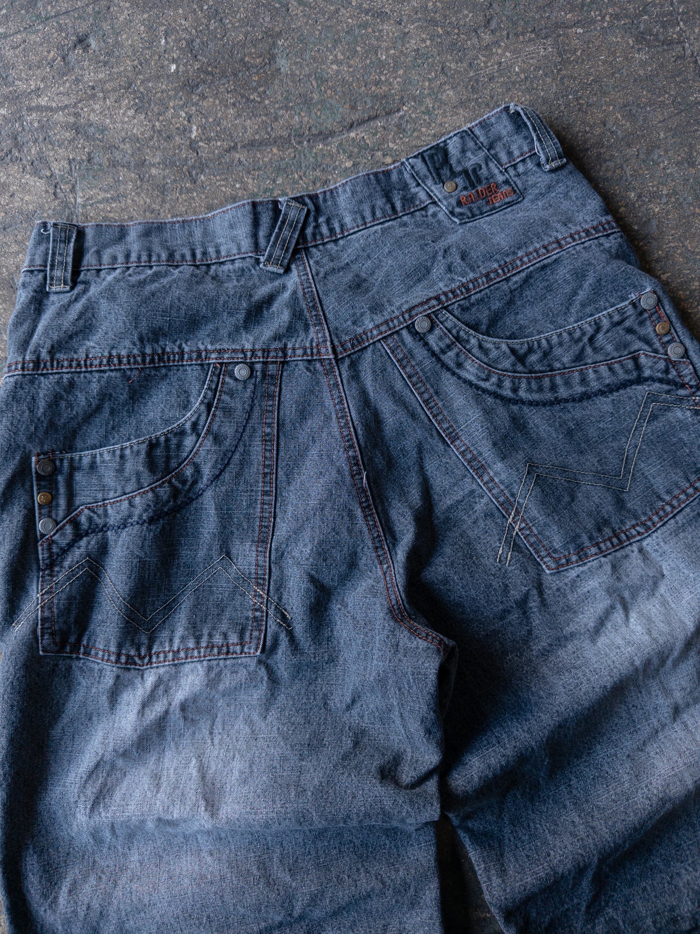 Vintage Raider Jeans Baggy Jorts - 33