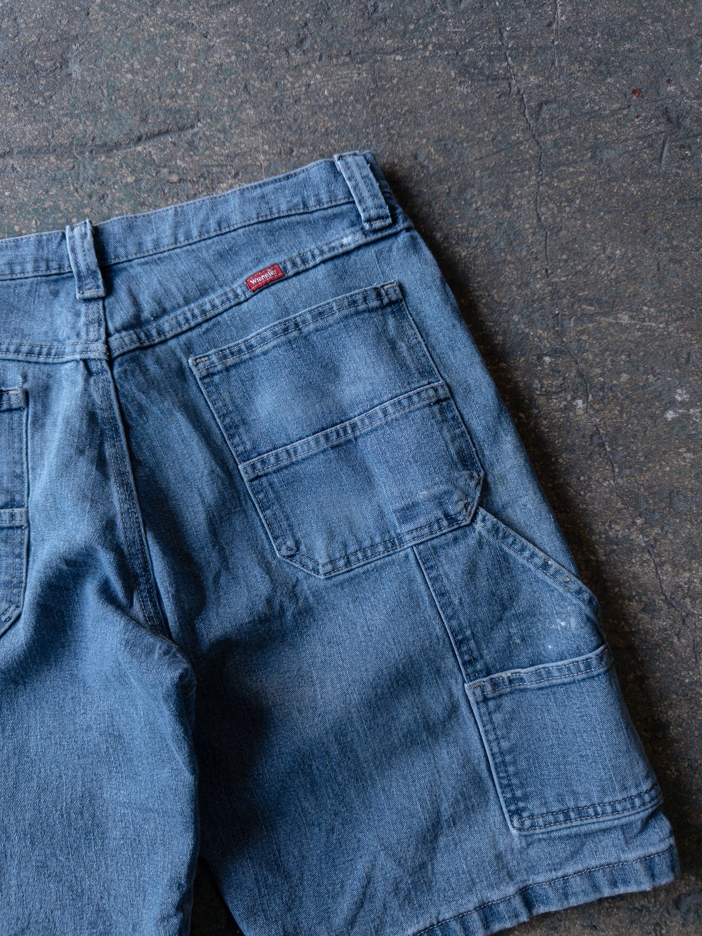 Vintage 2000s Wrangler Paint Thrashed Carpenter Jorts - 32