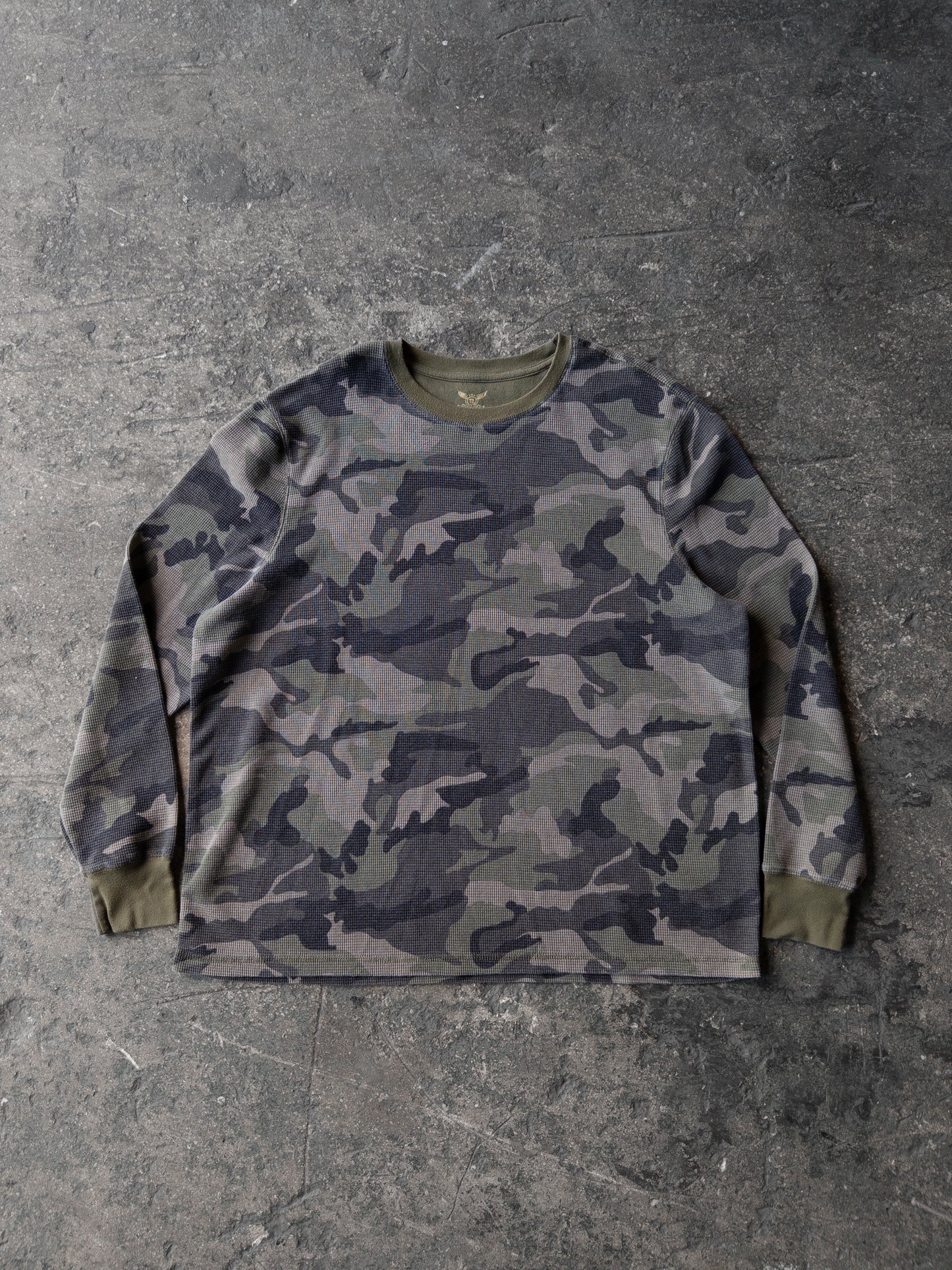Vintage 2000s Faded Glory Camo Thermal - XXL