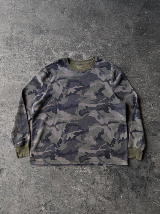 Vintage 2000s Faded Glory Camo Thermal - XXL