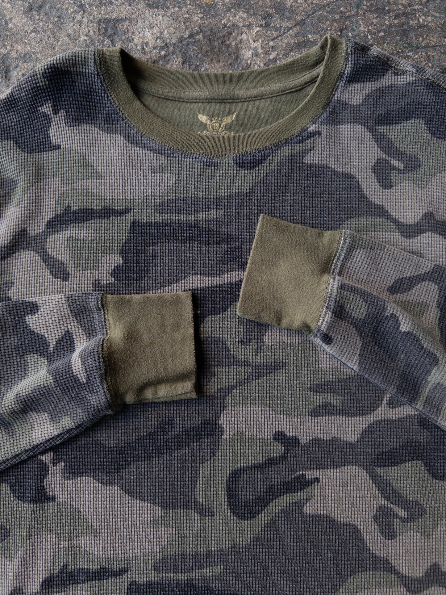 Vintage 2000s Faded Glory Camo Thermal - XXL