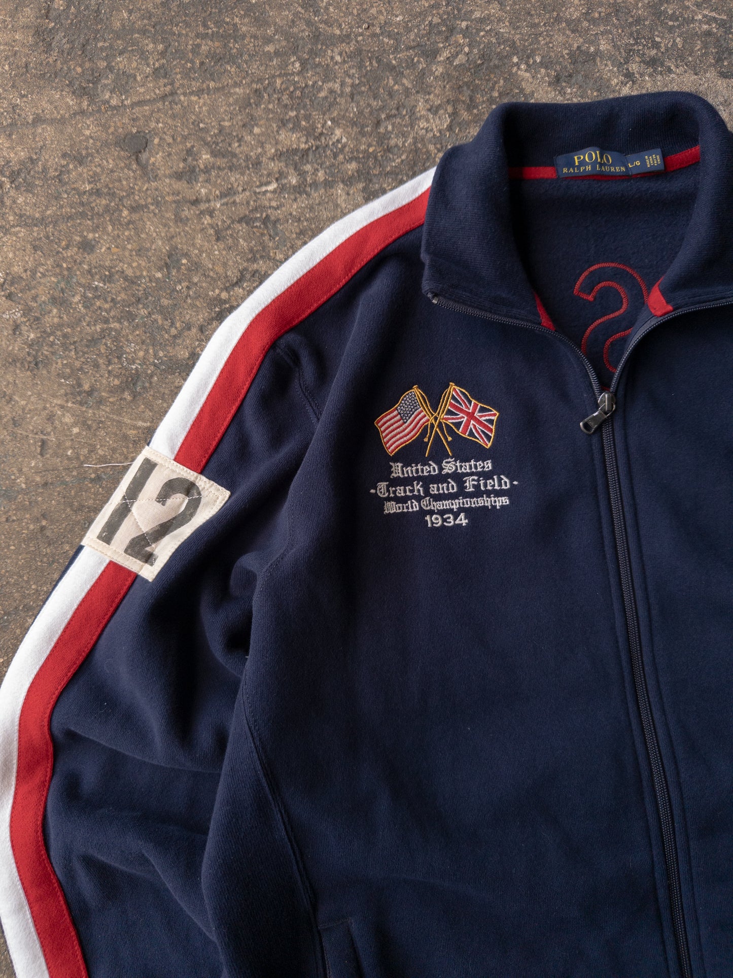 Polo Ralph Lauren Big Pony USA Full Zip Jacket - Large