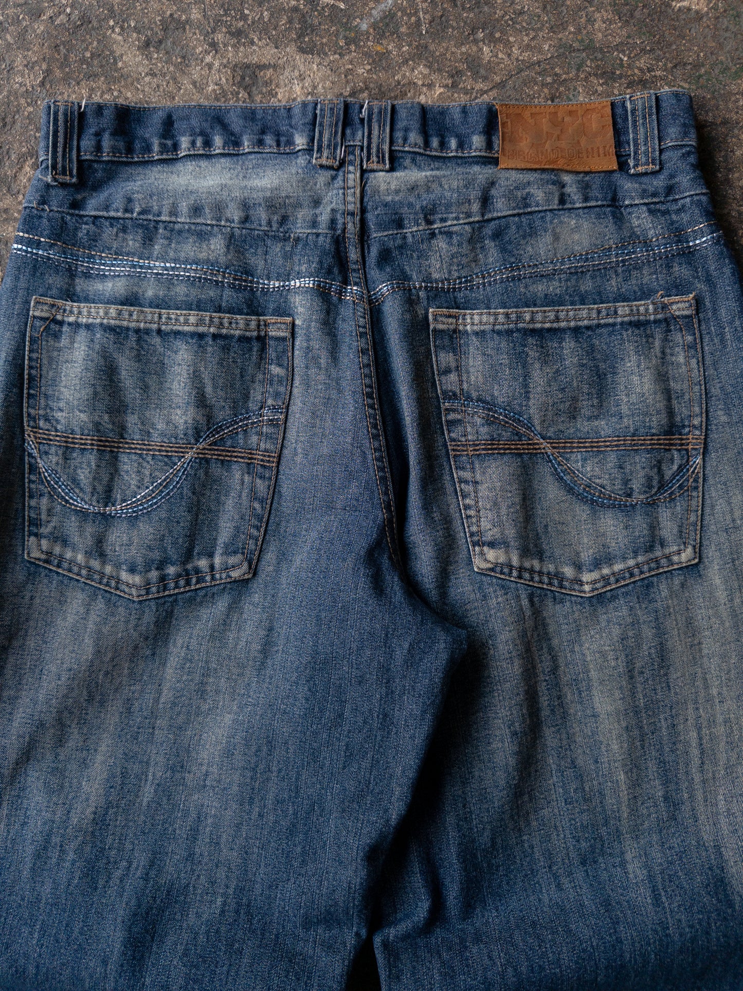 Vintage 2000s NYC Denim Baggy Jeans - 36x32