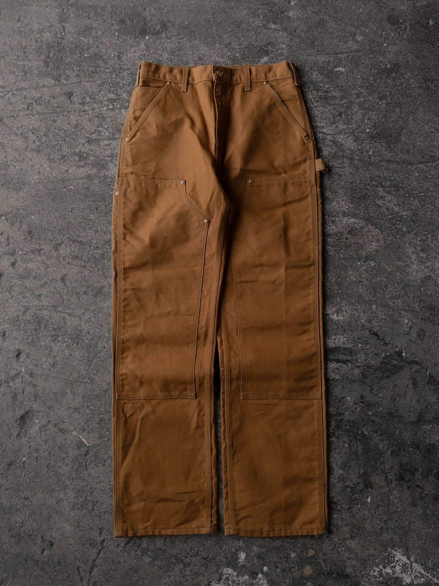 Carhartt Made In USA Tan Double Knee Carpenter Pants - 31x32