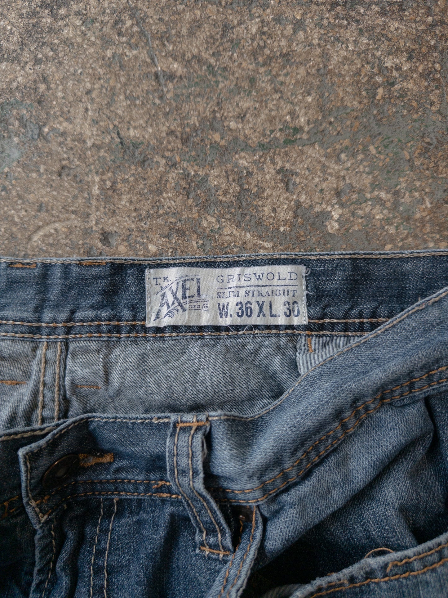 Vintage 2000s Axel Slim Straight Jeans - 36x30