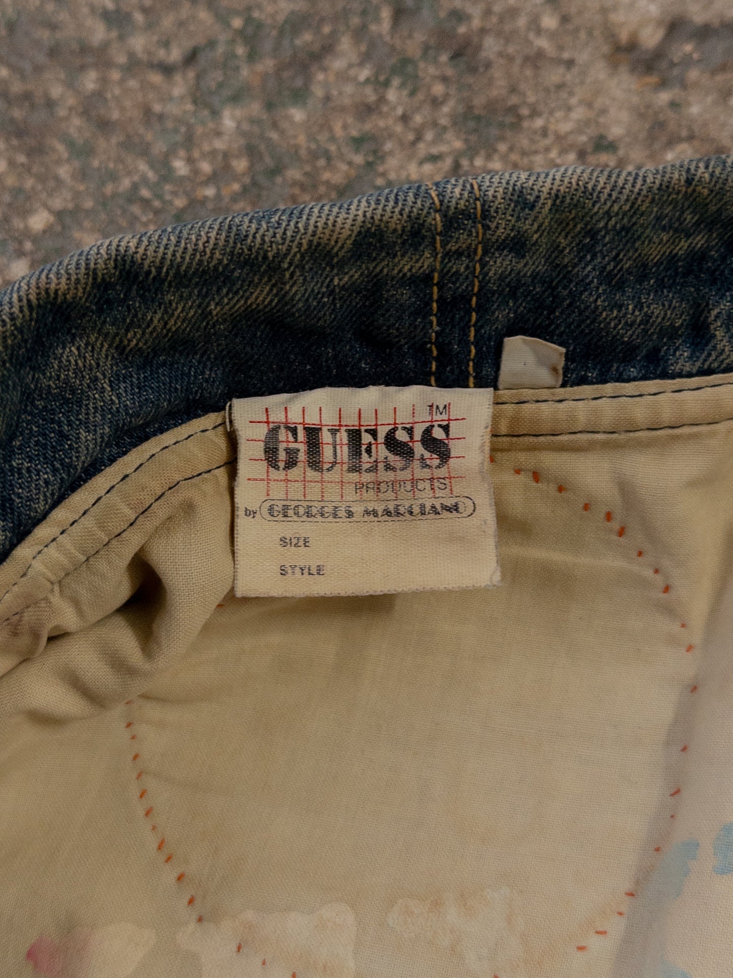 Vintage 90s Guess Patchwork Denim Jacket - Medium