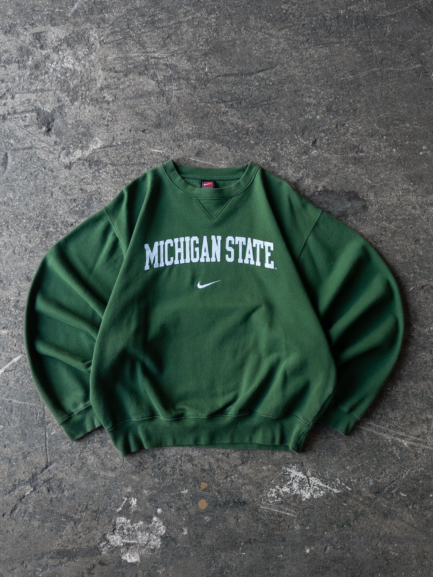Vintage 2000s Michigan State Nike Center Swoosh Crewneck - Small