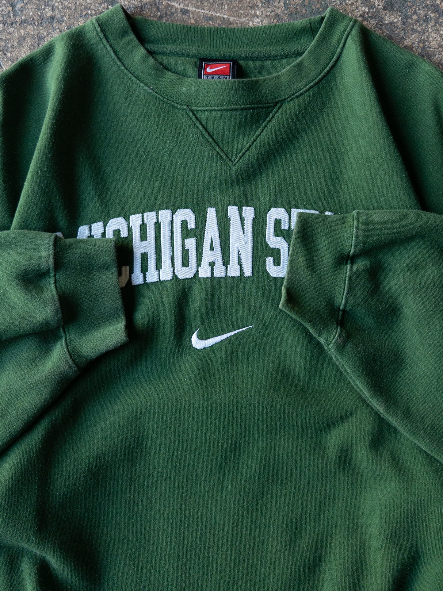 Vintage 2000s Michigan State Nike Center Swoosh Crewneck - Small