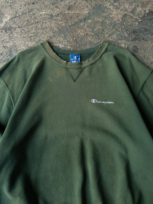 Vintage 90s Champion Distressed Sun Faded Crewneck - 3XL
