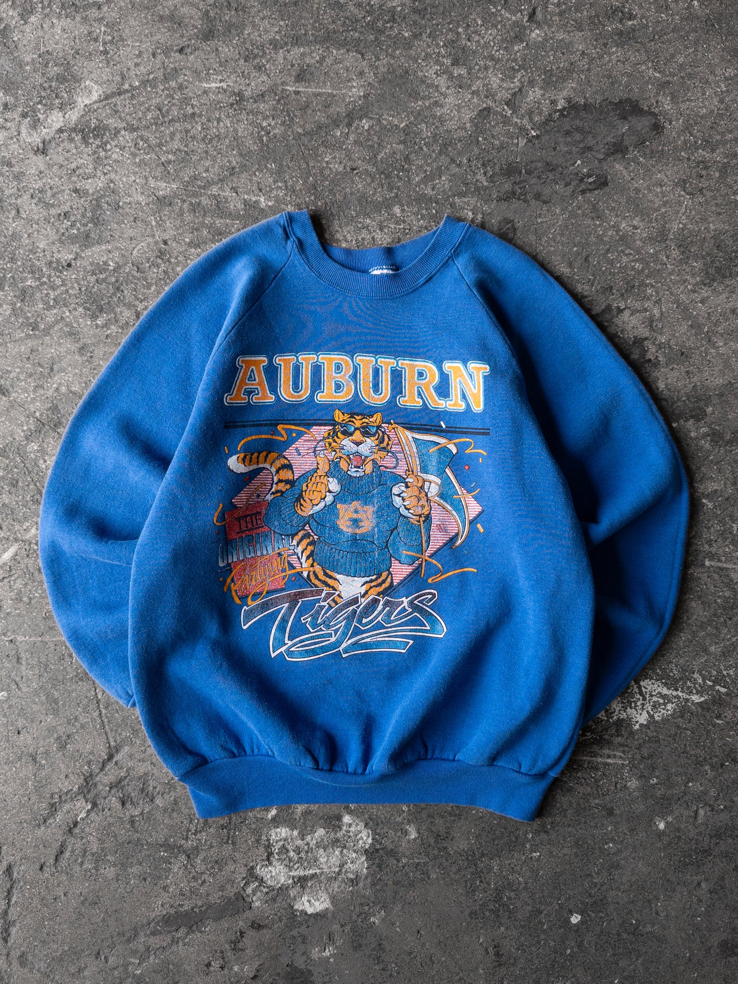 Vintage 90s Auburn University Tigers Crewneck - Large