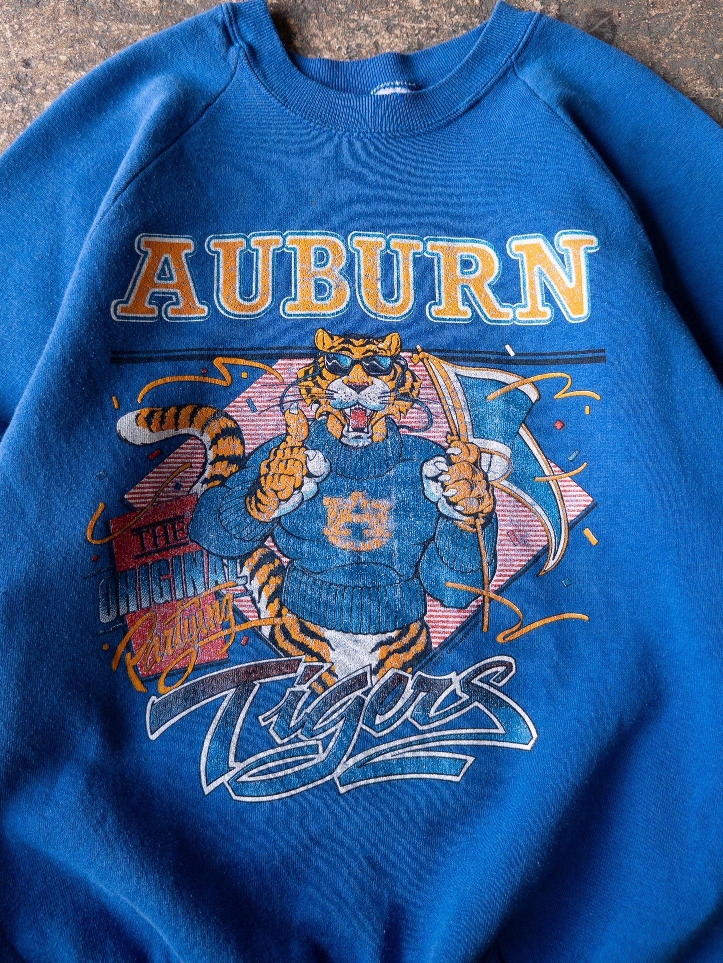 Vintage 90s Auburn University Tigers Crewneck - Large