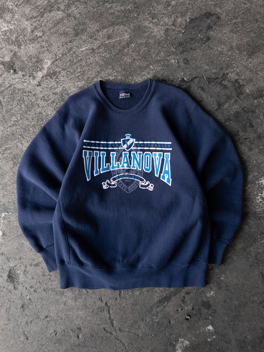Vintage 90s Villanova University Heavyweight Crewneck - Large