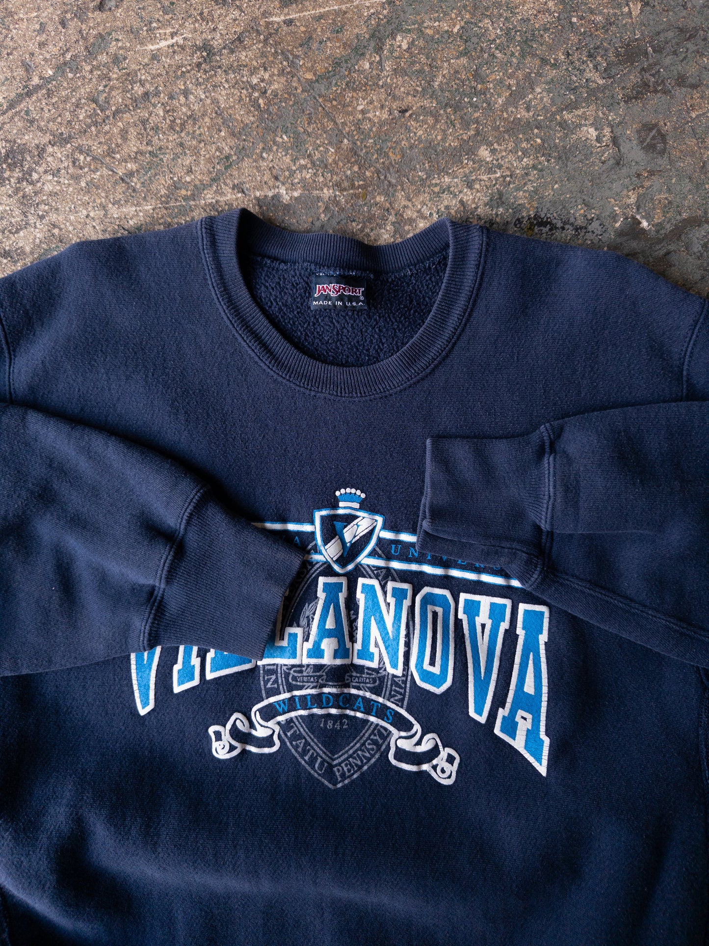 Vintage 90s Villanova University Heavyweight Crewneck - Large