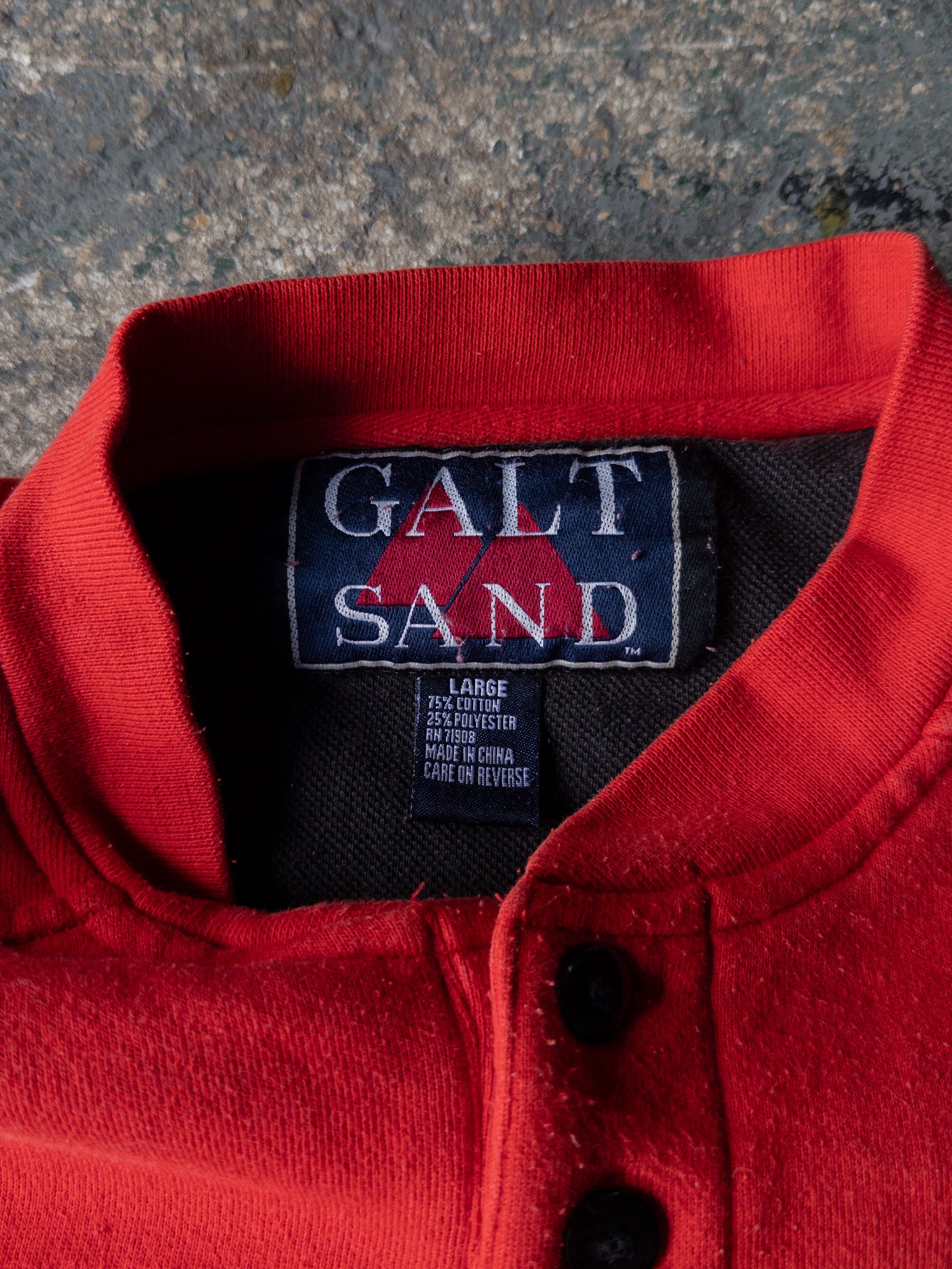 Vintage 90s Kansas City Chiefs Henley Sweatshirt - Large