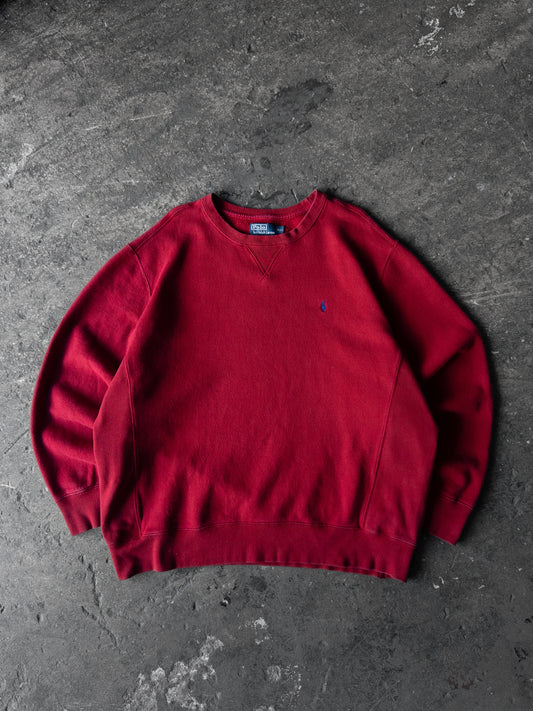 Vintage Polo Ralph Lauren Red Crewneck - XXL