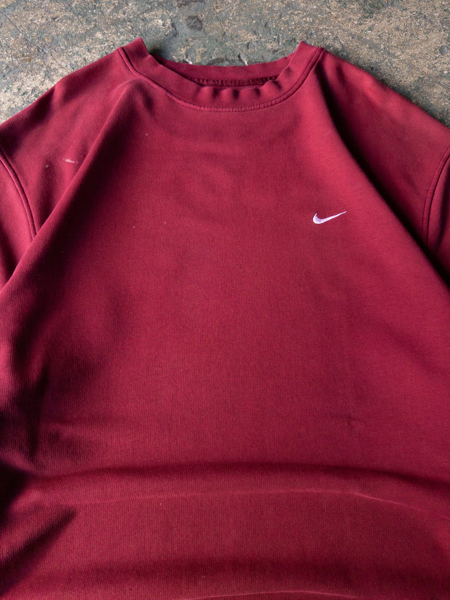 Vintage 2000s Nike Burgundy Crewneck - XXL