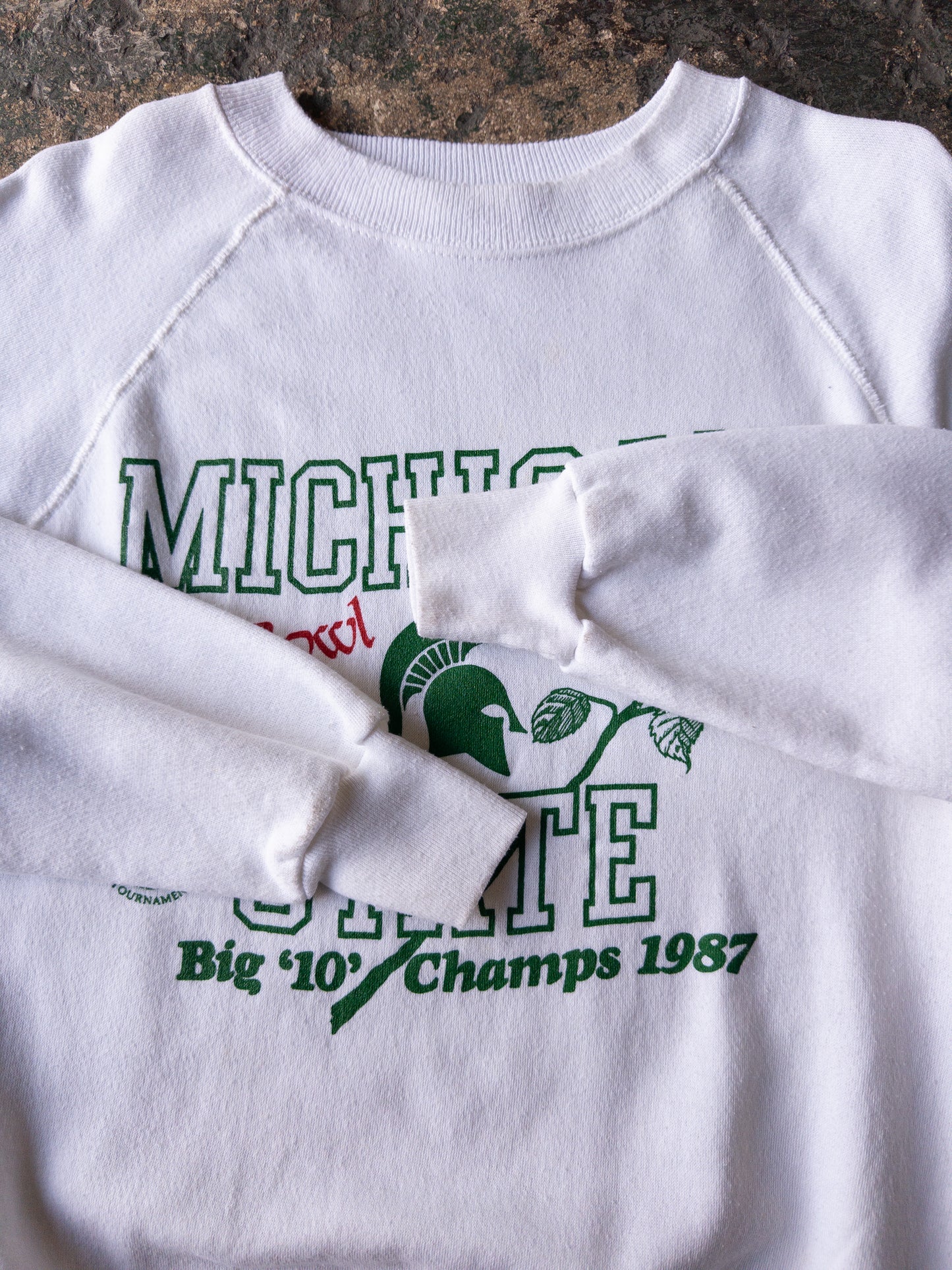 Vintage 80s Michigan State Rose Bowl Crewneck - XL