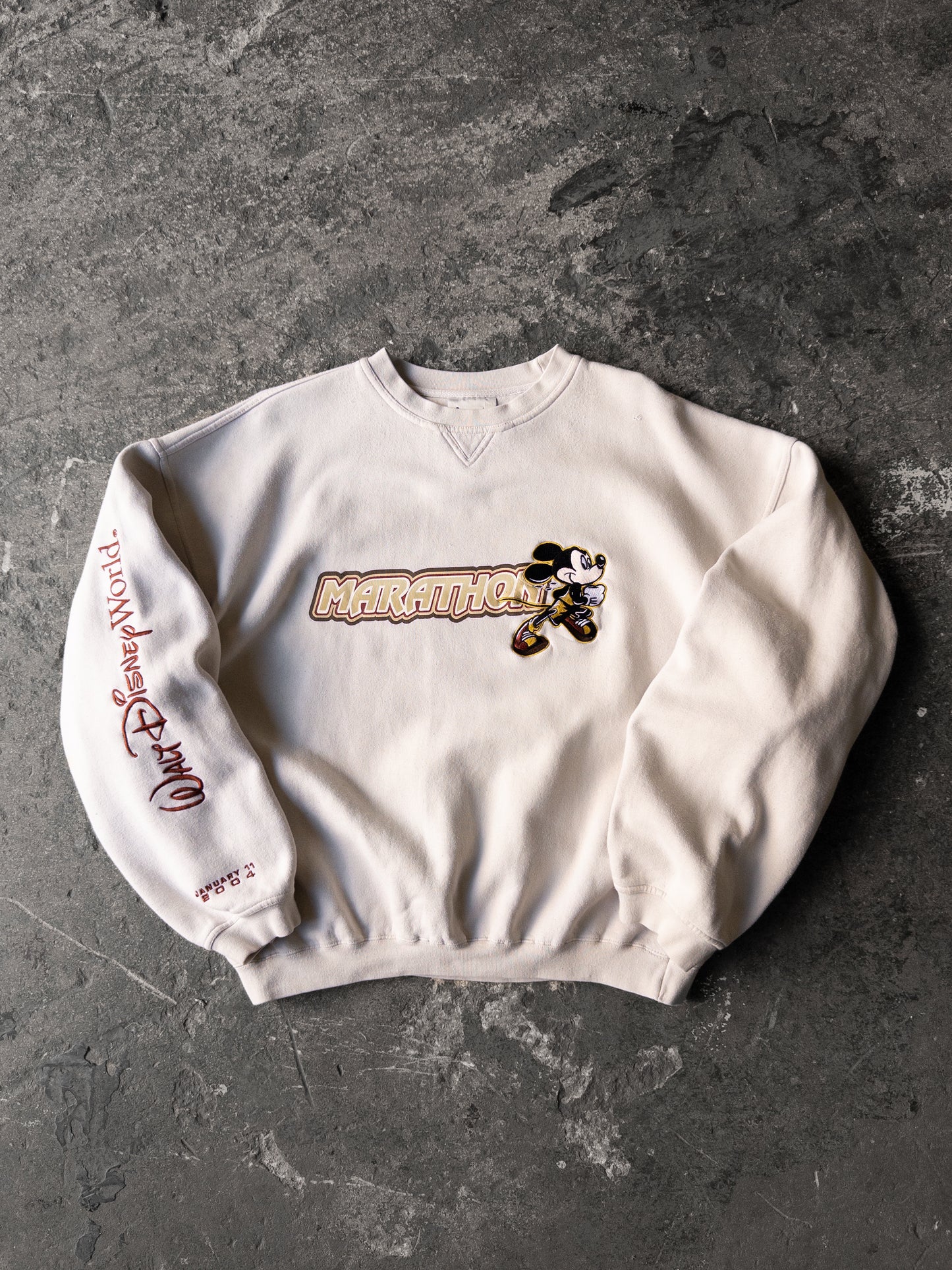 Vintage 2000s Disney Marathon Crewneck - XXL