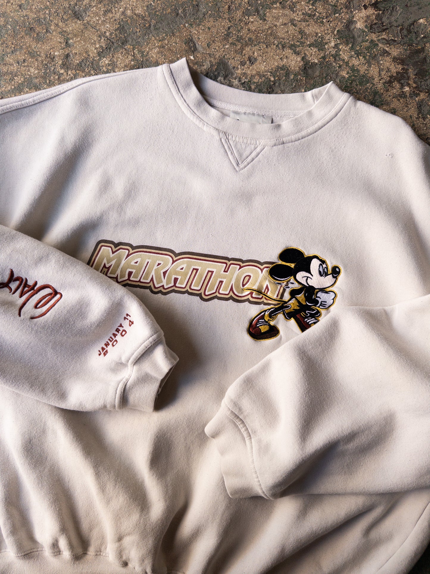 Vintage 2000s Disney Marathon Crewneck - XXL