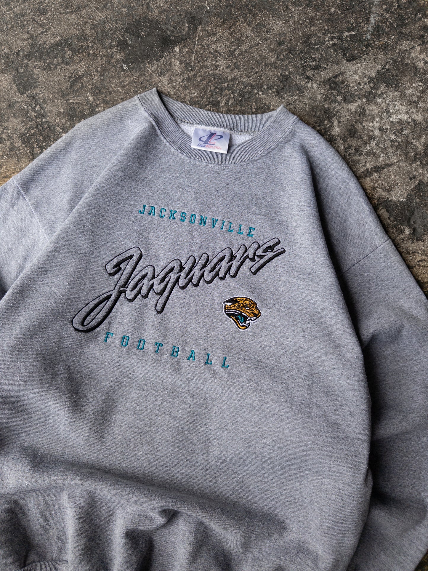 Vintage 90s Jacksonville Jaguars Logo Athletic Crewneck - XL
