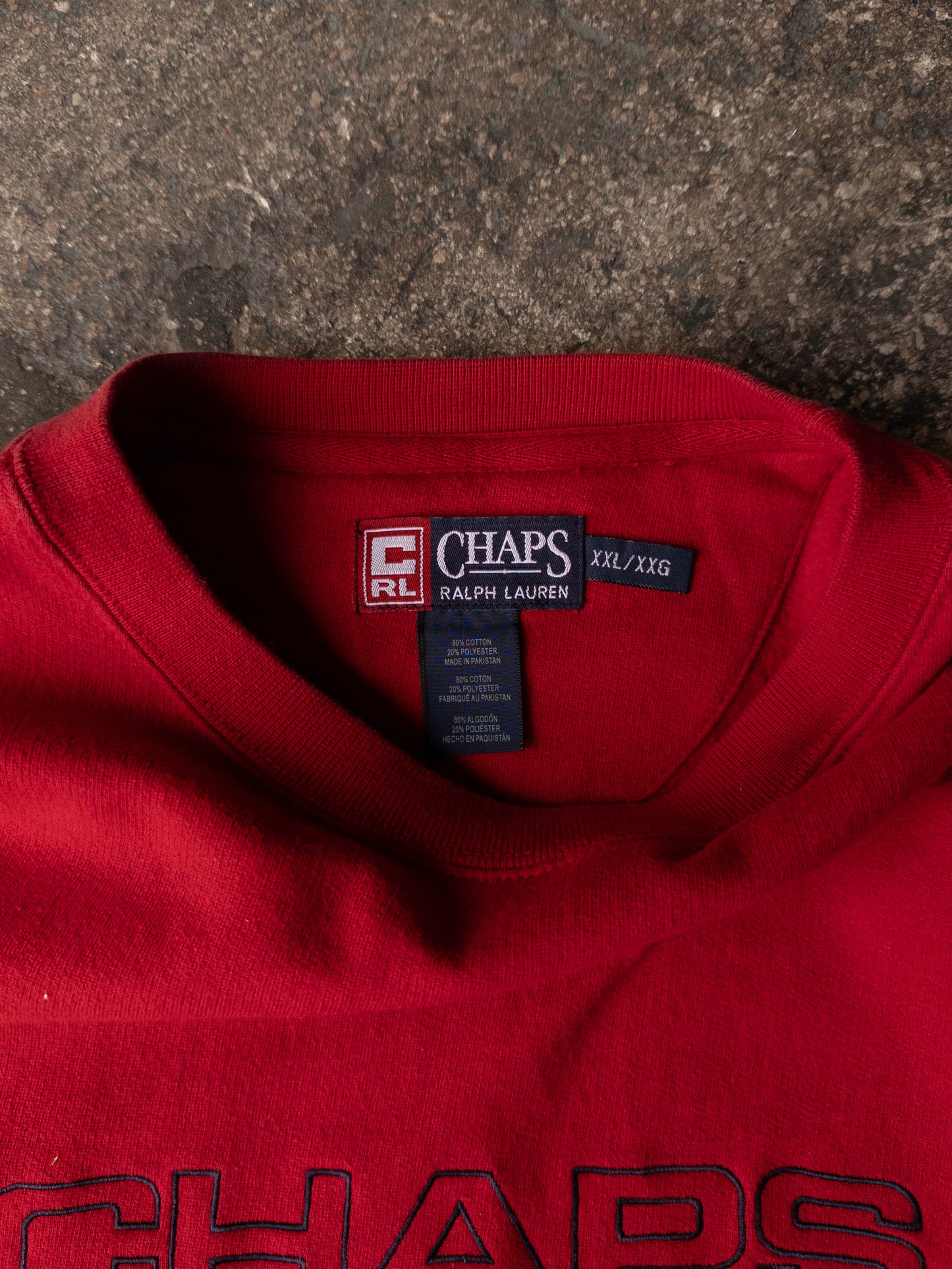 Vintage 2000s Chaps Ralph Lauren USA Flag Crewneck - XXL