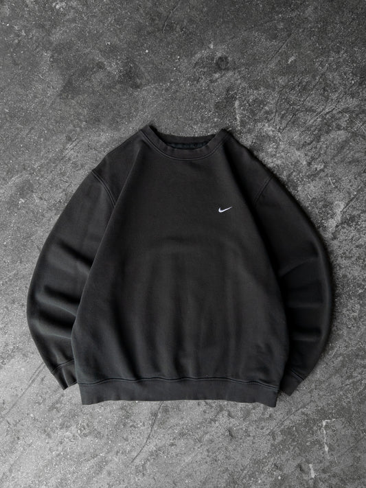 Vintage 2000s Nike Black Crewneck - Large