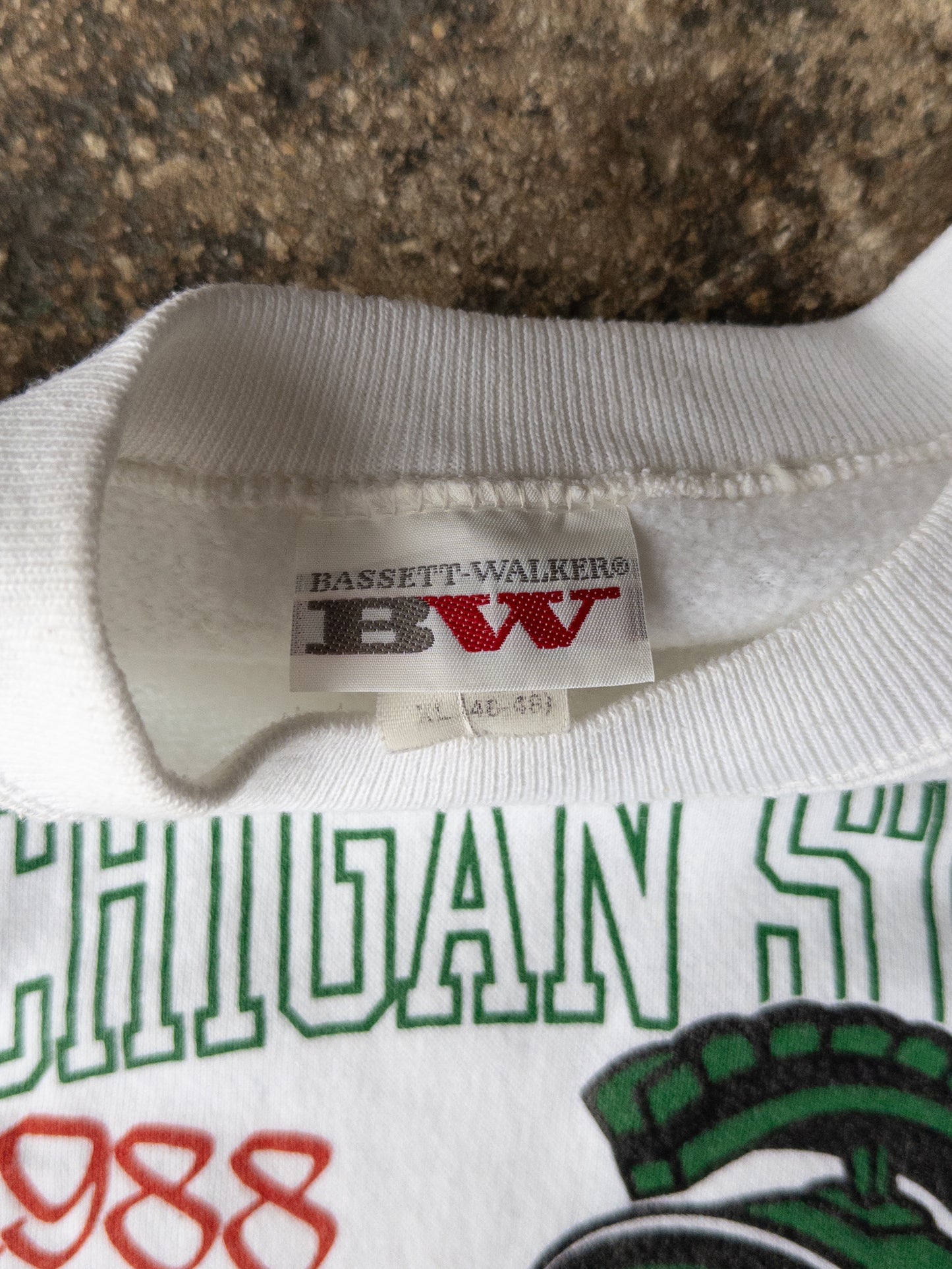Vintage 80s Michigan State Rose Bowl Crewneck - XL