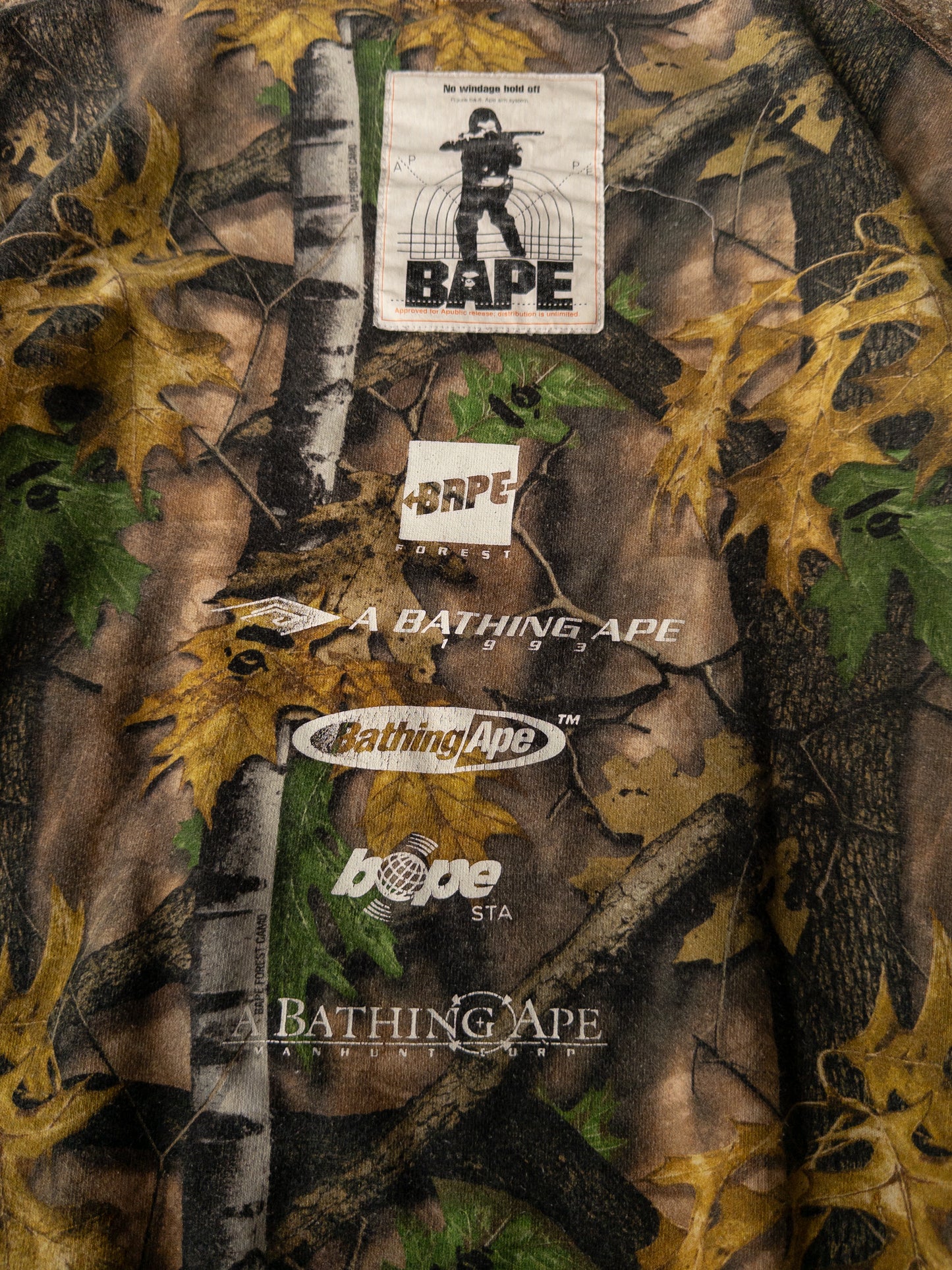 Bape Manhunt Camo Crewneck - Large