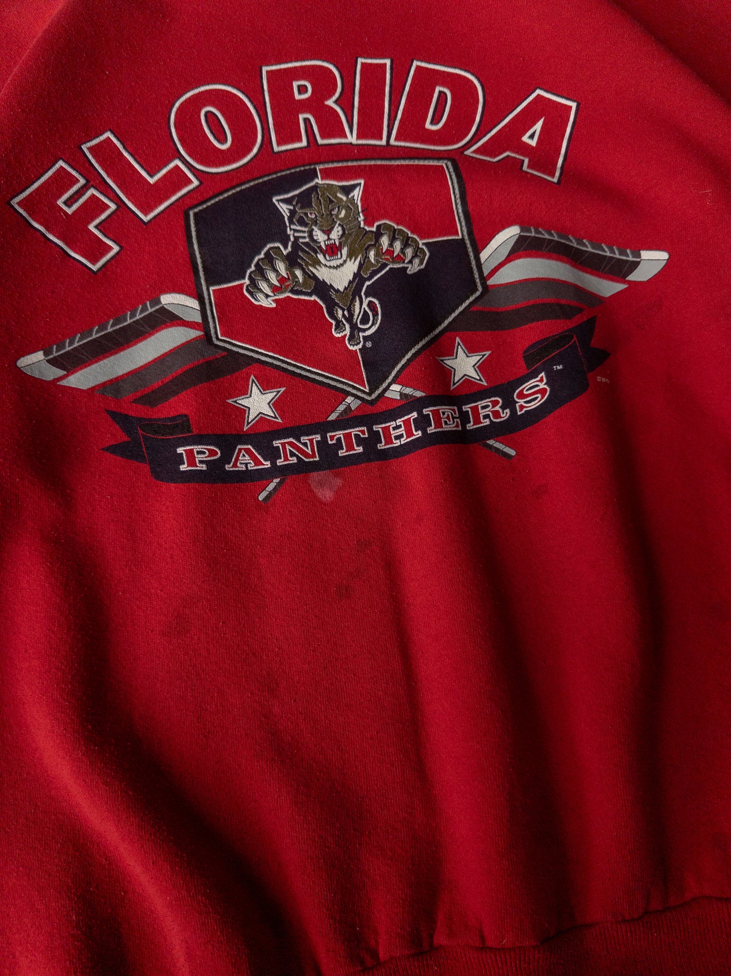 Vintage 90s Florida Panthers Hockey Crewneck - XXL