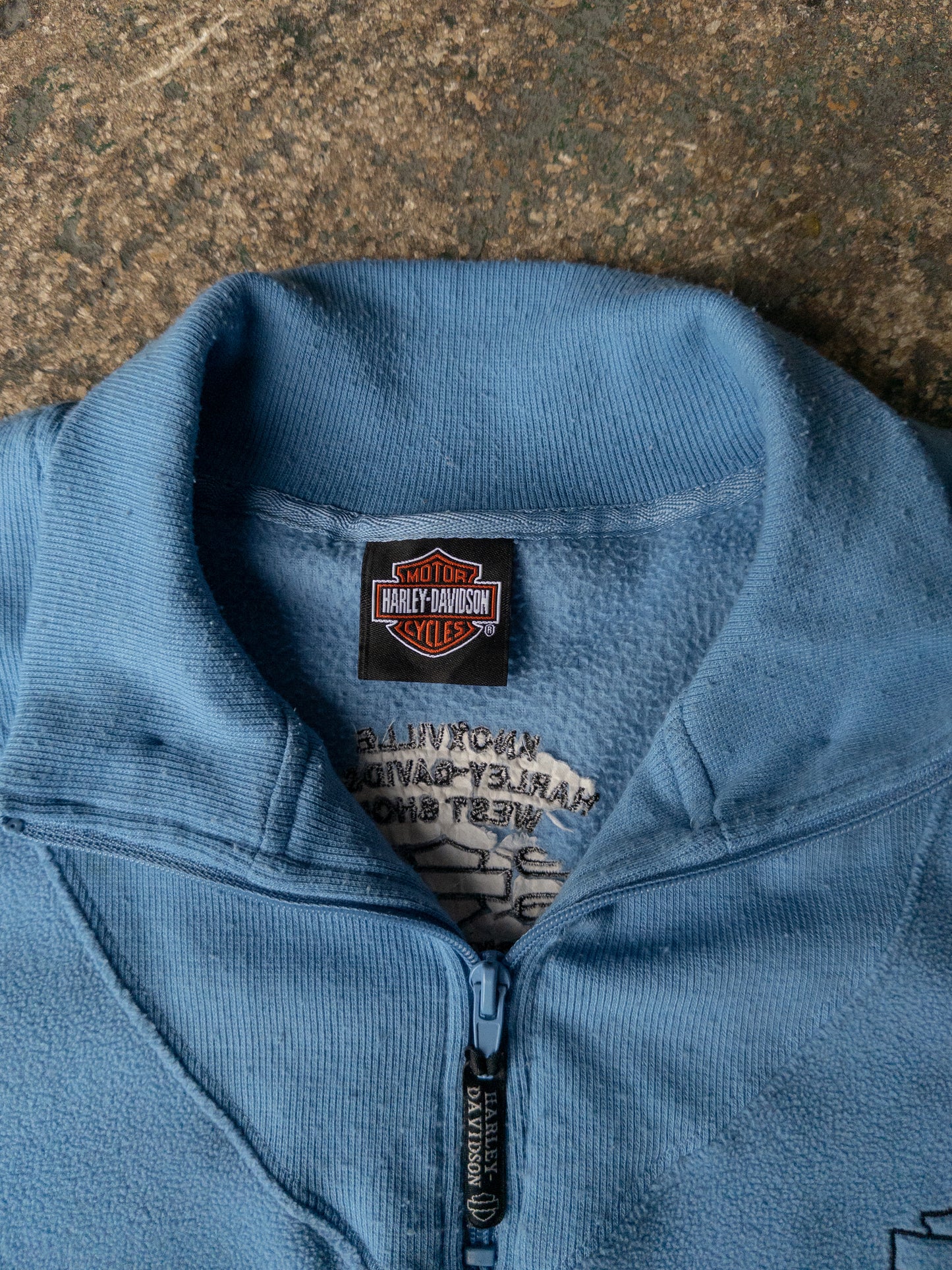 Vintage 2000s Harley Davidson Quarter Zip Fleece Sweatshirt - XL