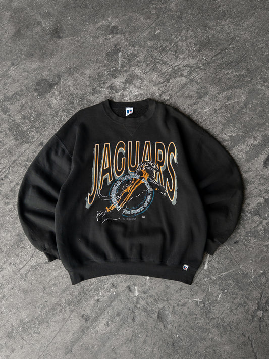 Vintage 90s Russell Athletic Jacksonville Jaguars Banned Logo Crewneck - XL