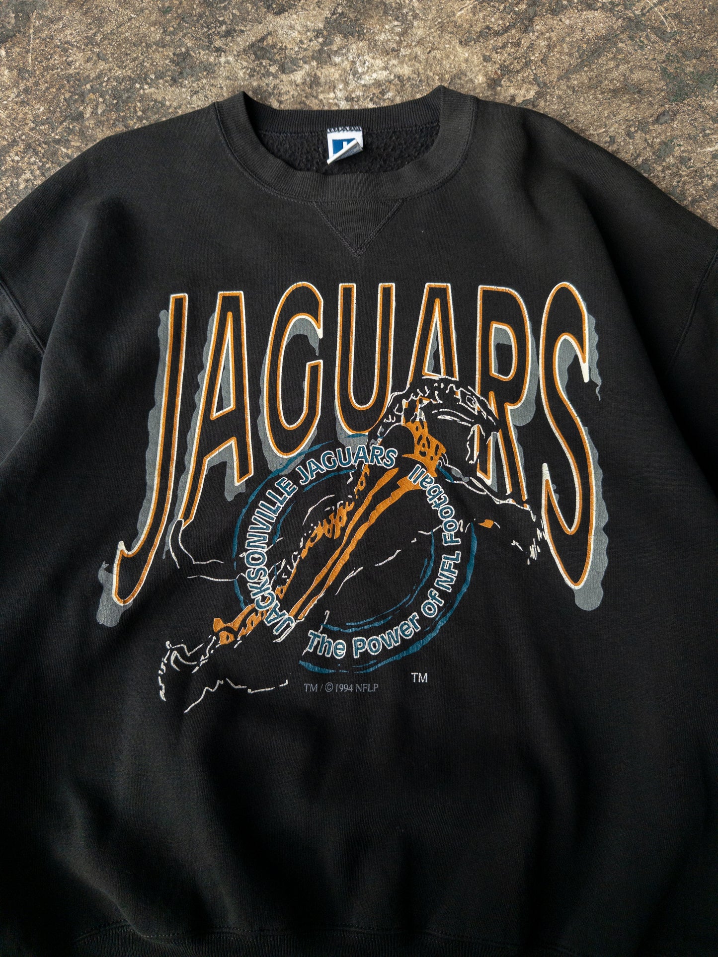 Vintage 90s Russell Athletic Jacksonville Jaguars Banned Logo Crewneck - XL
