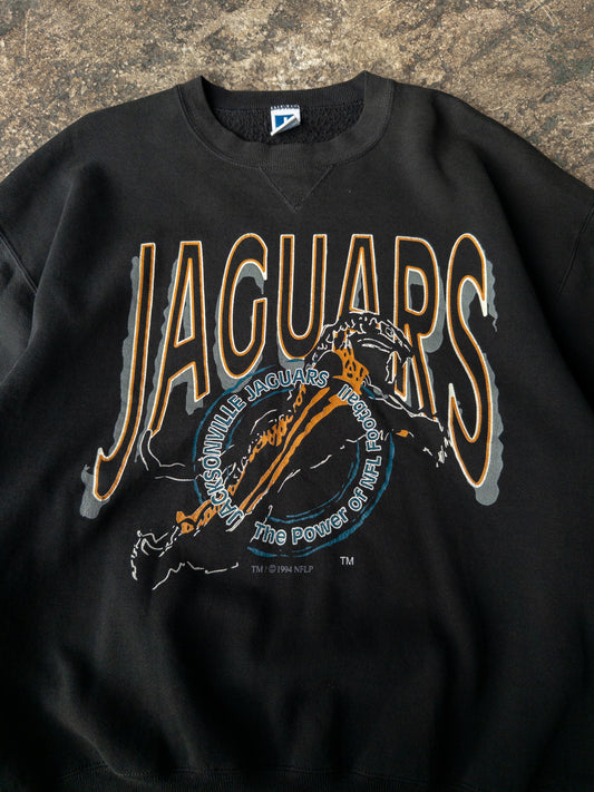 Vintage 90s Russell Athletic Jacksonville Jaguars Banned Logo Crewneck - XL