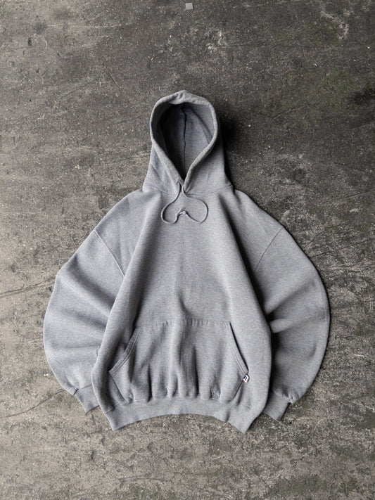 Vintage 2000s Russell Athletic Gray Hoodie - Large