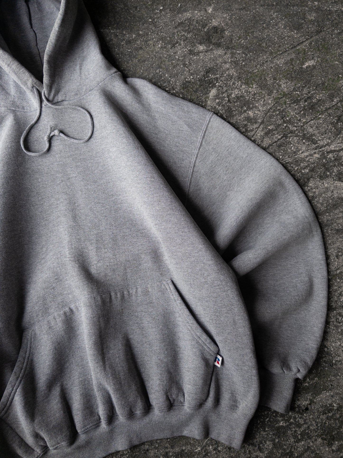 Vintage 2000s Russell Athletic Gray Hoodie - Large