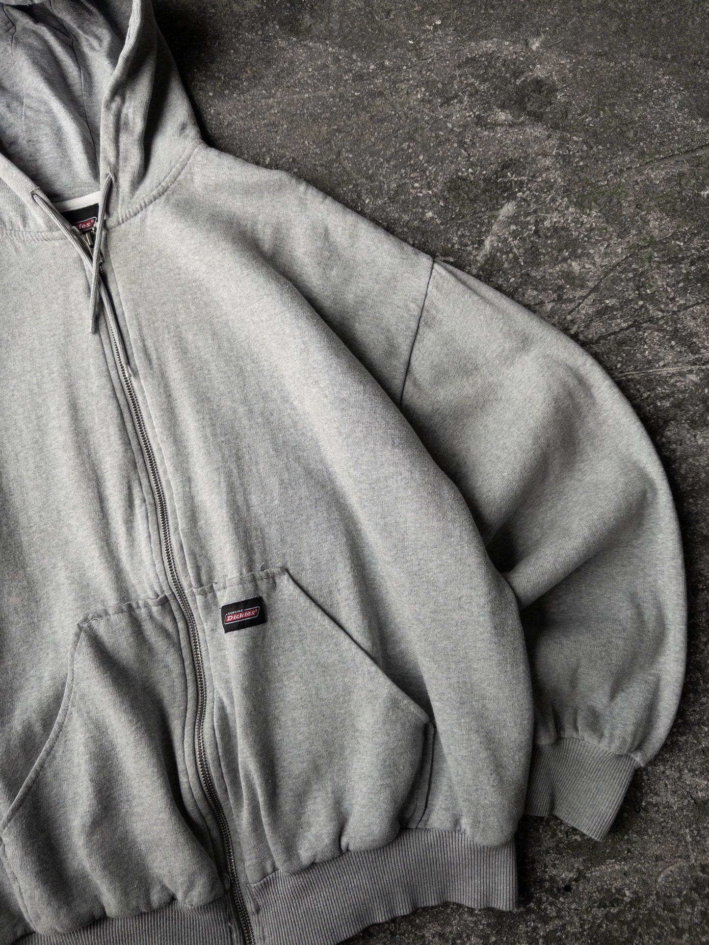 Vintage 2000s Dickies Thermal Lined Zip Up Hoodie - Large