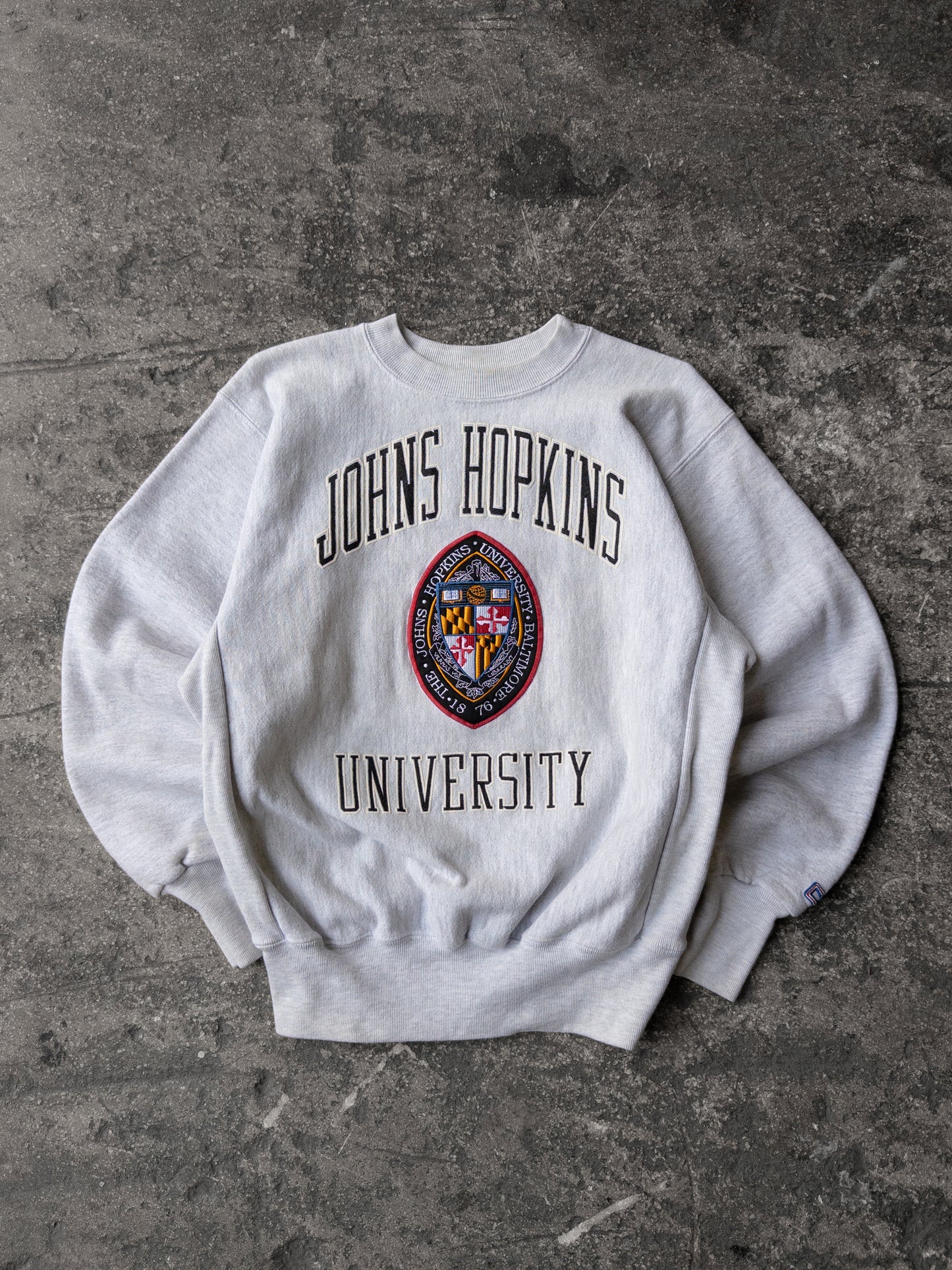 Vintage 90s Johns Hopkins University Heavyweight Crewneck - Medium