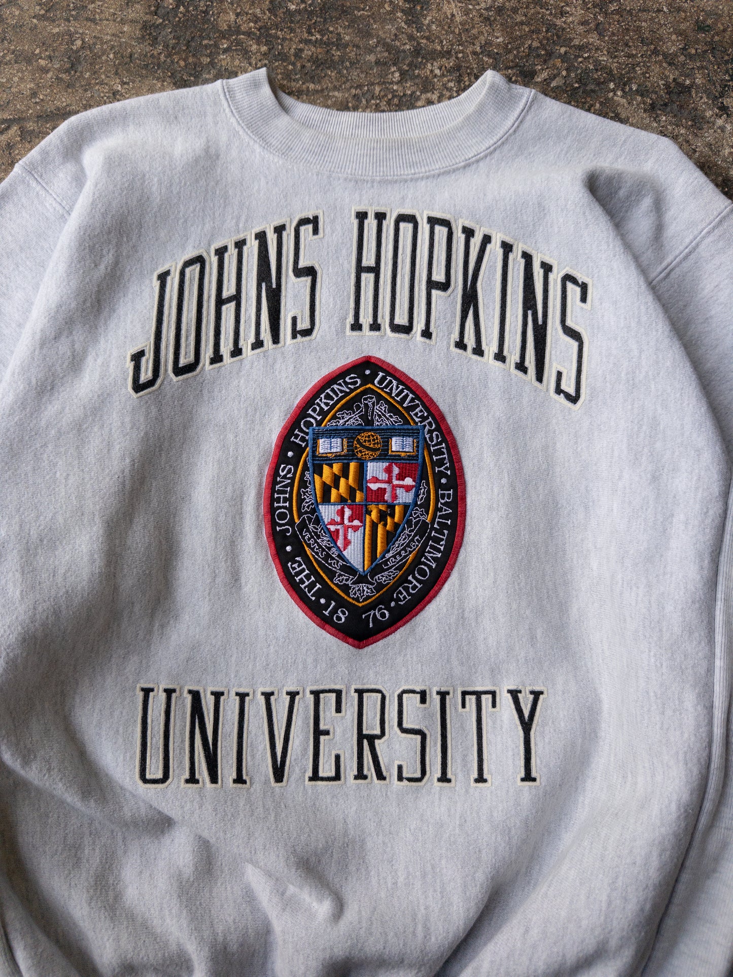 Vintage 90s Johns Hopkins University Heavyweight Crewneck - Medium