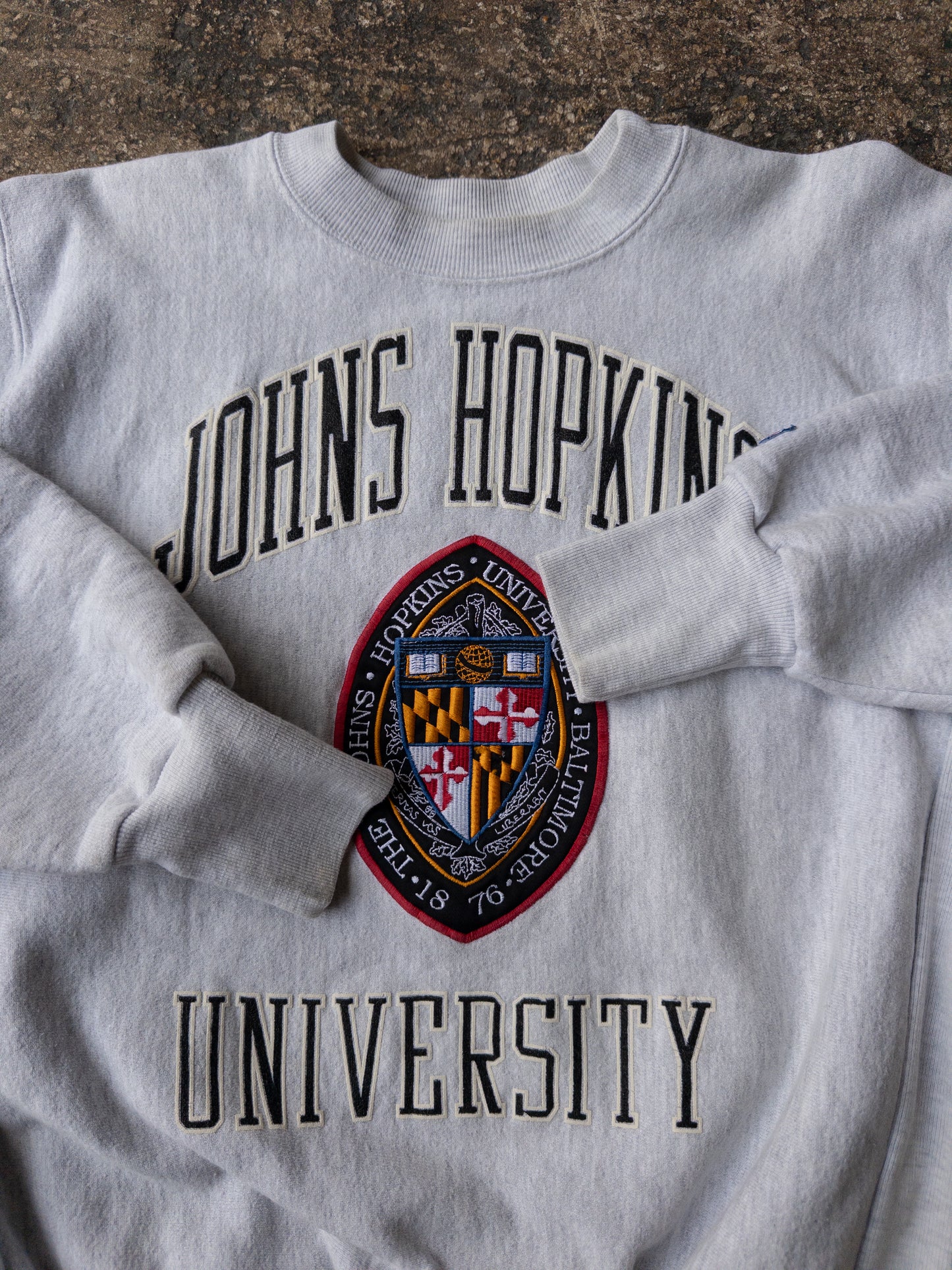 Vintage 90s Johns Hopkins University Heavyweight Crewneck - Medium