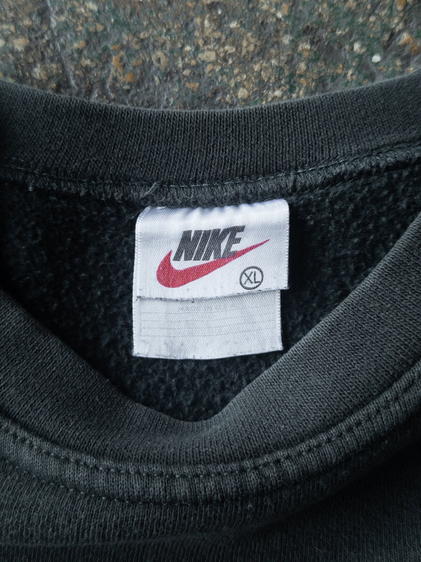Vintage 90s Nike Faded Pine Green Swoosh Crewneck - XL