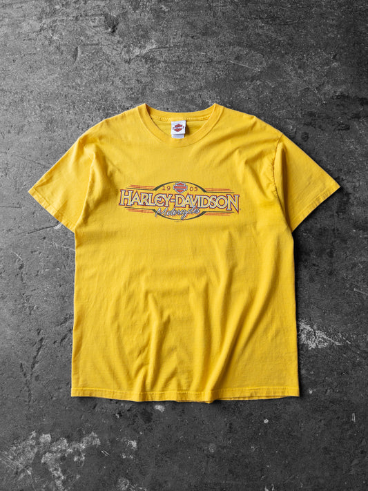 Vintage 2000s Harley Davidson Yellow Tee - XL