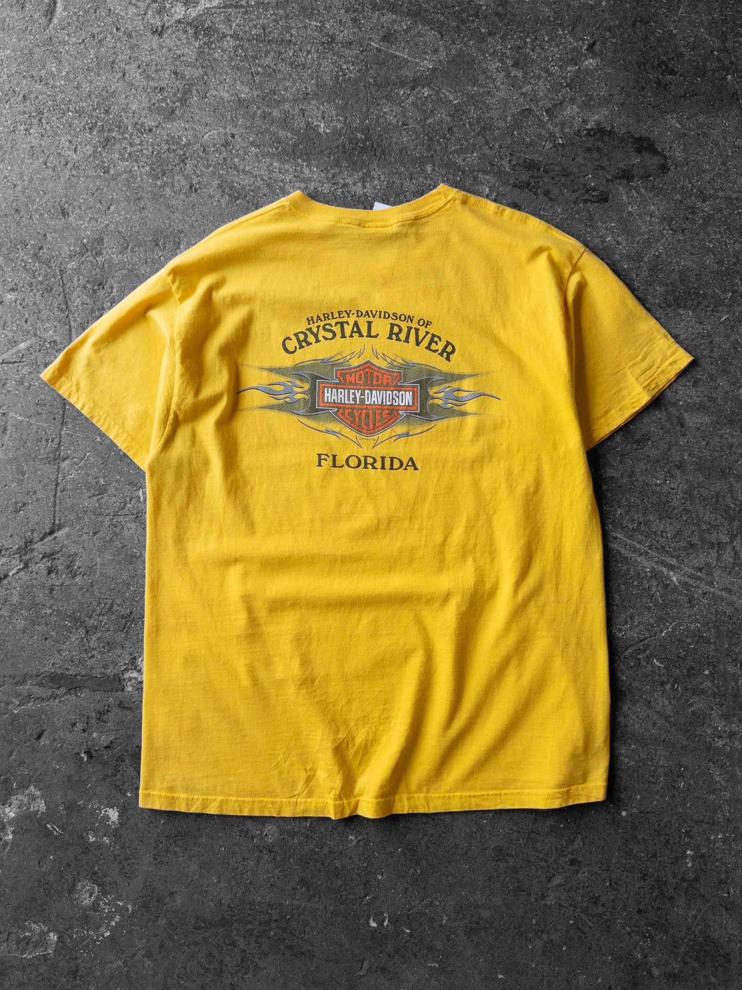 Vintage 2000s Harley Davidson Yellow Tee - XL
