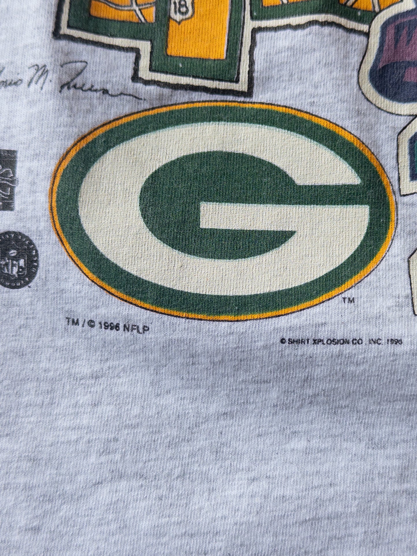 Vintage 90s Green Bay Packers Road To Super Bowl Tee - XL