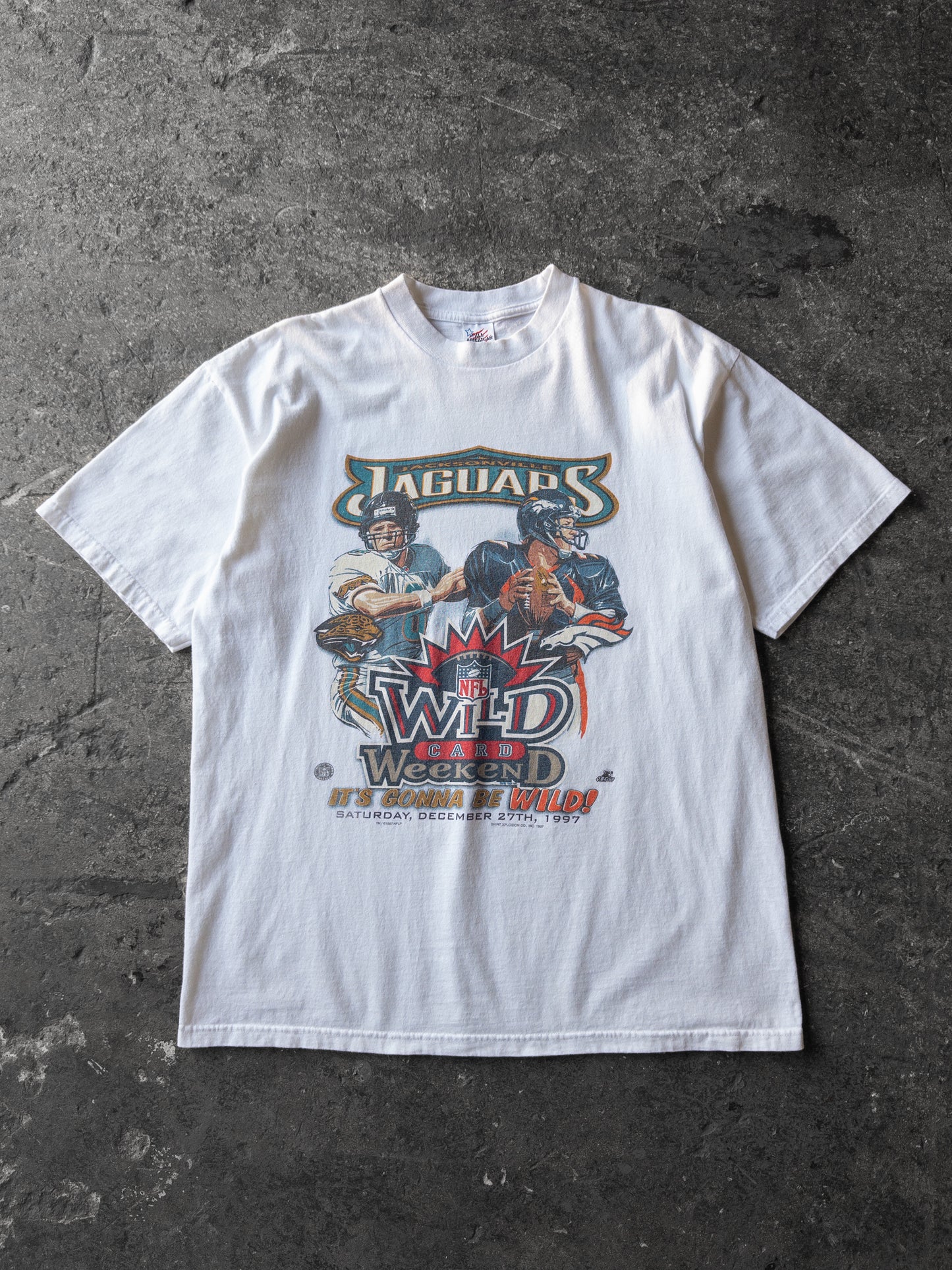 Vintage 90s Jacksonville Jaguars Wild Card Weekend Tee - XL
